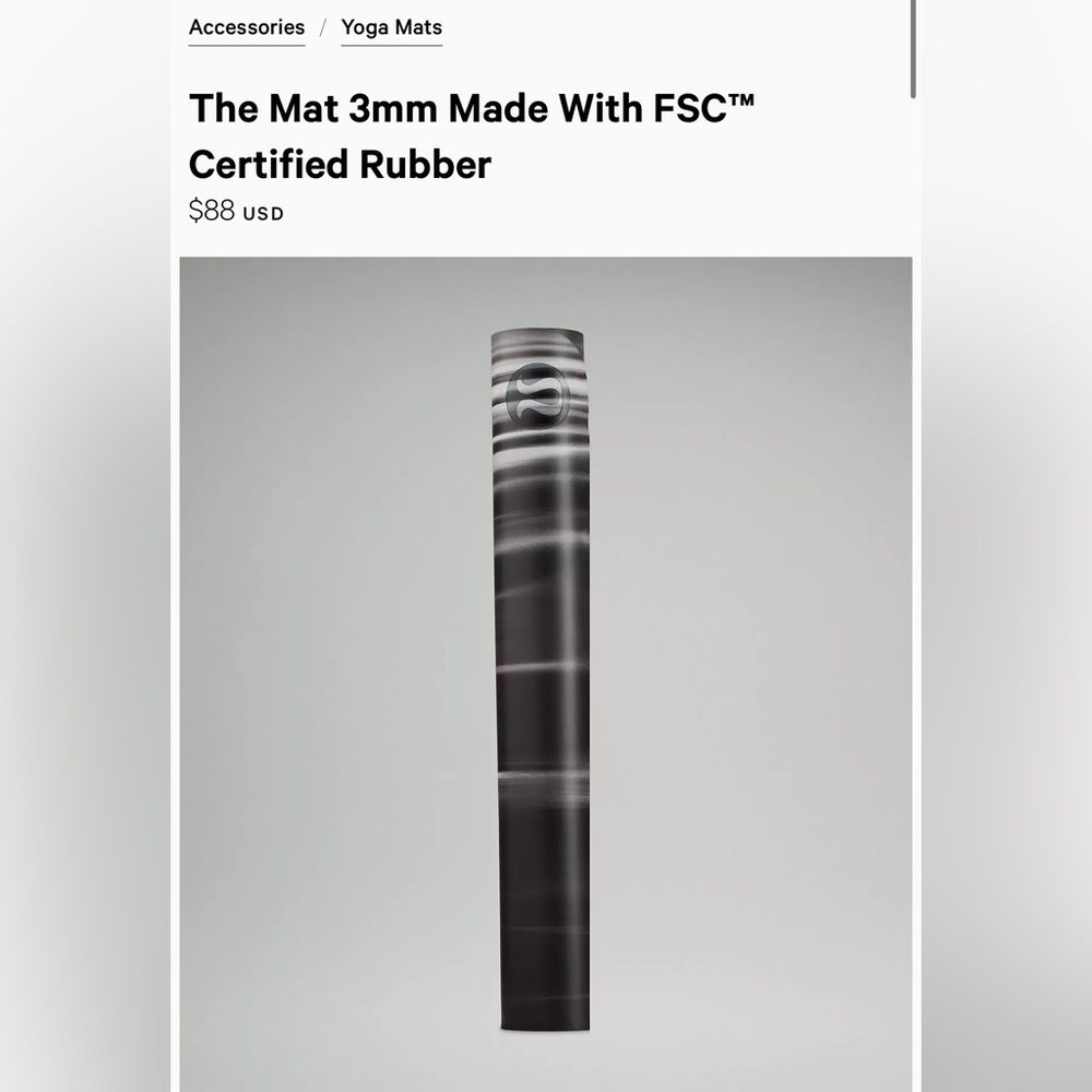 [Lululemon] The Mat 3mm Made With FSC™ Certified Rubber